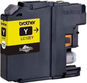 Brother LC12EY Jaune Cartouche d'encre — Consommables informatiques