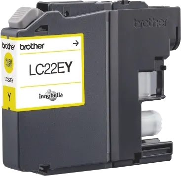 Brother LC22EY Jaune Cartouche d'encre — Consommables informatiques