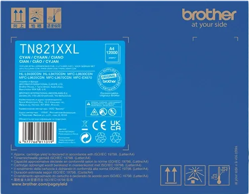 Brother TN-821XXLC Cyan Toner — Consommables informatiques
