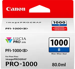 Canon PFI-1000b Bleu Cartouche d'encre 0555C001 — Consommables informatiques