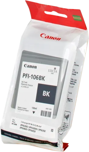Canon PFI-106bk Noir(e) Cartouche d'encre 6621B001 — Consommables informatiques