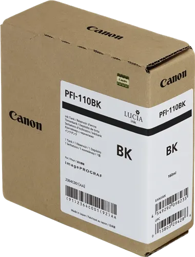 Canon PFI-110bk Noir(e) Cartouche d'encre 2364C001 — Consommables informatiques