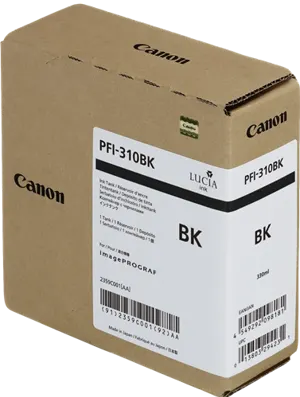 Canon PFI-310bk Noir(e) Cartouche d'encre 2359C001 — Consommables informatiques