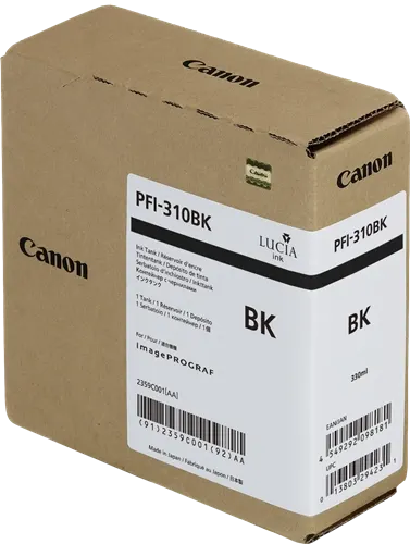 Canon PFI-310bk Noir(e) Cartouche d'encre 2359C001 — Consommables informatiques