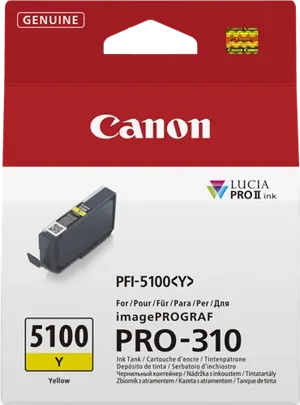 Canon PFI-5100y Jaune Cartouche d'encre 6955C001 — Consommables informatiques