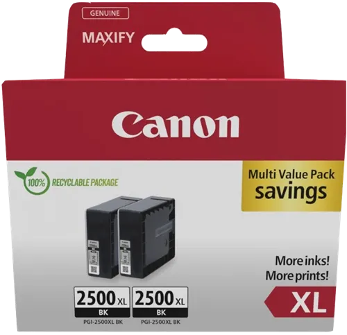 Canon PGI-2500BK XL Multipack Noir(e) — Consommables informatiques