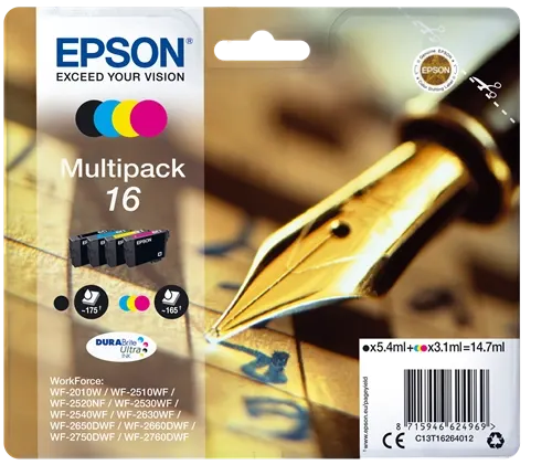 Epson 16 Multipack Noir(e) / Cyan / Magenta / Jaune — Consommables informatiques