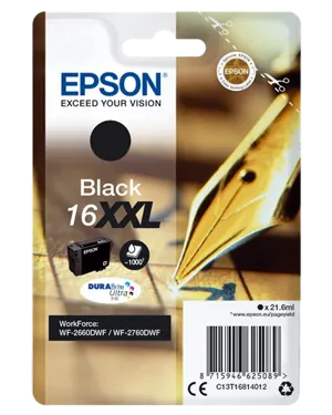 Epson 16 XXL Noir(e) Cartouche d'encre C13T16814012 — Consommables informatiques