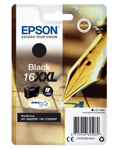 Epson 16 XXL Noir(e) Cartouche d'encre C13T16814012 — Consommables informatiques