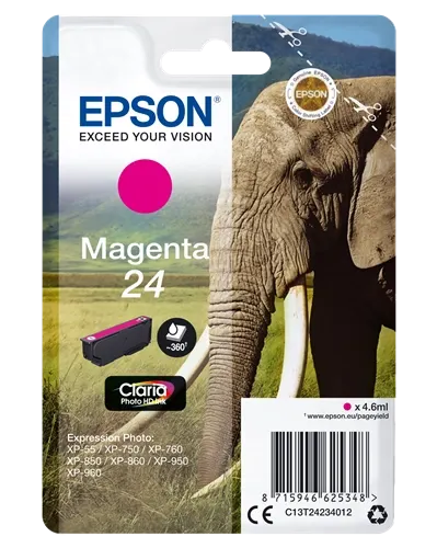 Epson 24 Magenta Cartouche d'encre C13T24234012 — Consommables informatiques