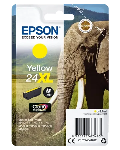 Epson 24 XL Jaune Cartouche d'encre C13T24344012 — Consommables informatiques