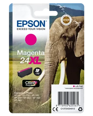 Epson 24 XL Magenta Cartouche d'encre C13T24334012 — Consommables informatiques