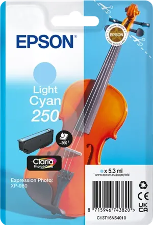 Epson 250 Cyan (brillant) Cartouche d'encre C13T16N54010 — Consommables informatiques