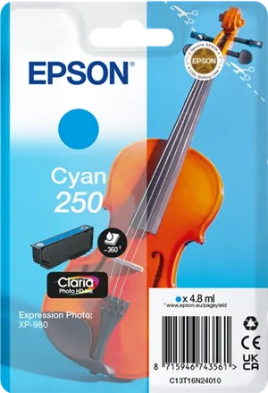 Epson 250 Cyan Cartouche d'encre C13T16N24010 — Consommables informatiques