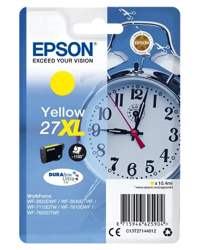 Epson 27 XL Jaune Cartouche d'encre C13T27144012 — Consommables informatiques
