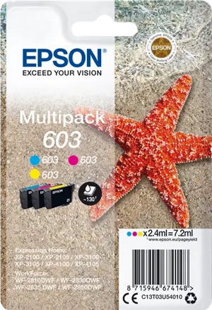 Epson 603 Multipack Cyan / Magenta / Jaune — Consommables informatiques