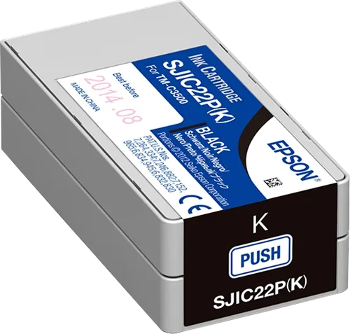 Epson SJIC22P-K Noir(e) Cartouche d'encre C33S020601 — Consommables informatiques