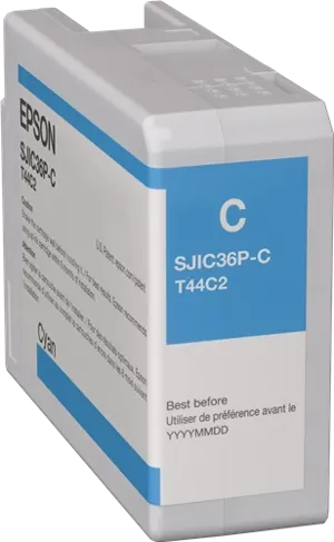 Epson SJIC36P-C Cyan Cartouche d'encre C13T44C240 — Consommables informatiques
