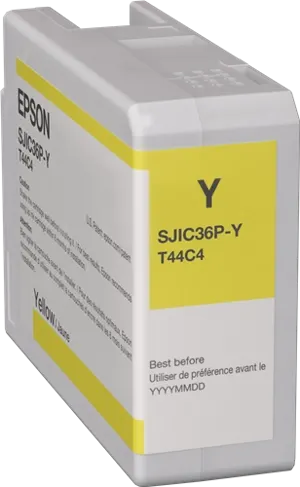 Epson SJIC36P-Y Jaune Cartouche d'encre C13T44C440 — Consommables informatiques