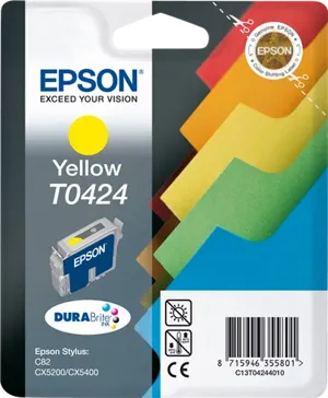 Epson T0424 Jaune Cartouche d'encre C13T04244010 — Consommables informatiques