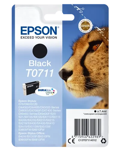 Epson T0711 Noir(e) Cartouche d'encre C13T07114012 — Consommables informatiques
