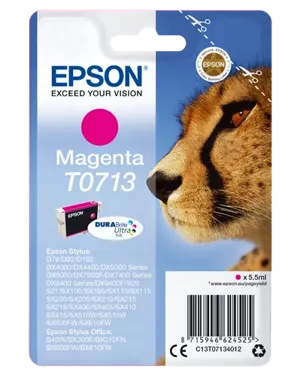 Epson T0713 Magenta Cartouche d'encre C13T07134012 — Consommables informatiques