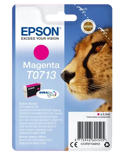 Epson T0713 Magenta Cartouche d'encre C13T07134012 — Consommables informatiques