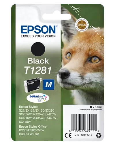 Epson T1281 Noir(e) Cartouche d'encre C13T12814012 — Consommables informatiques