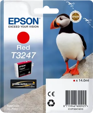 Epson T3247 Rouge Cartouche d'encre C13T32474010 — Consommables informatiques
