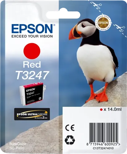 Epson T3247 Rouge Cartouche d'encre C13T32474010 — Consommables informatiques