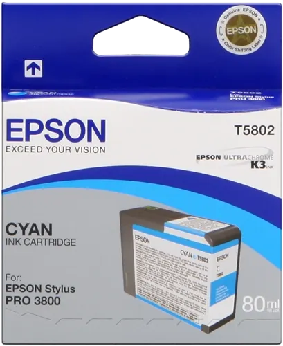 Epson T5802 Cyan Cartouche d'encre C13T580200 — Consommables informatiques