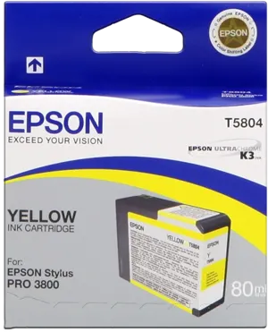 Epson T5804 Jaune Cartouche d'encre C13T580400 — Consommables informatiques