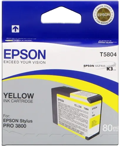 Epson T5804 Jaune Cartouche d'encre C13T580400 — Consommables informatiques