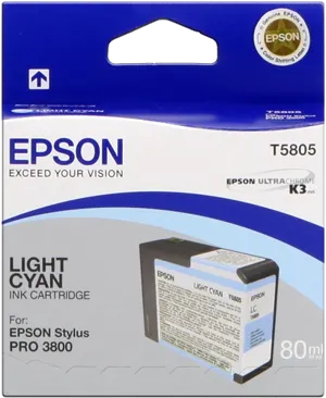 Epson T5805 Cyan (brillant) Cartouche d'encre C13T580500 — Consommables informatiques
