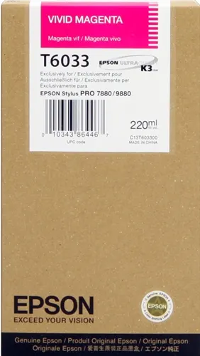 Epson T6033 Magenta Cartouche d'encre C13T603300 — Consommables informatiques