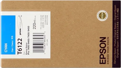 Epson T6122 Cyan Cartouche d'encre C13T612200 — Consommables informatiques
