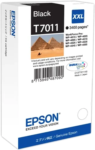 Epson T7011 XXL Noir(e) Cartouche d'encre C13T70114010 — Consommables informatiques