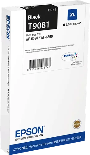 Epson T9081 XL Noir(e) Cartouche d'encre C13T90814N — Consommables informatiques