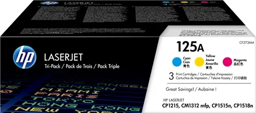 HP 125A Multipack Cyan / Magenta / Jaune — Consommables informatiques