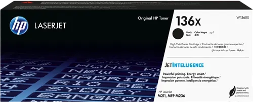 HP 136X Noir(e) Toner — Consommables informatiques