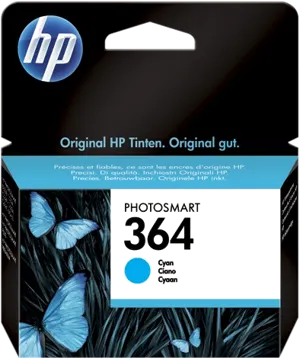 HP 364 Cyan Cartouche d'encre CB318EE — Consommables informatiques