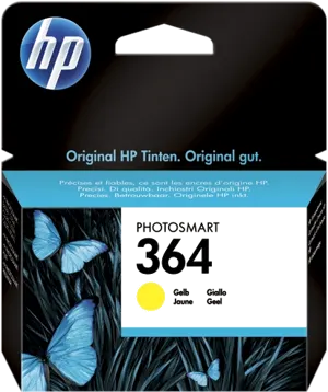 HP 364 Jaune Cartouche d'encre CB320EE — Consommables informatiques