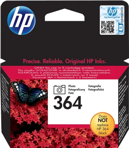HP 364 Noir (photo) Cartouche d'encre CB317EE — Consommables informatiques