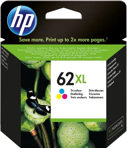 HP 62 XL Plusieurs couleurs Cartouche d'encre C2P07AE — Consommables informatiques
