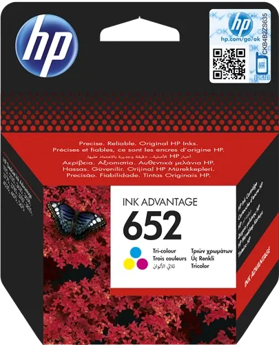 HP 652 Plusieurs couleurs Cartouche d'encre F6V24AE — Consommables informatiques