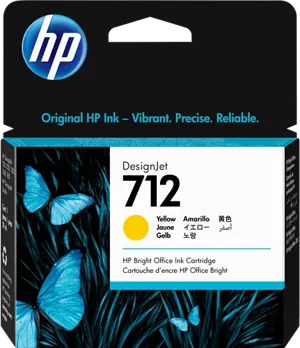 HP 712 Jaune Cartouche d'encre 3ED69A — Consommables informatiques