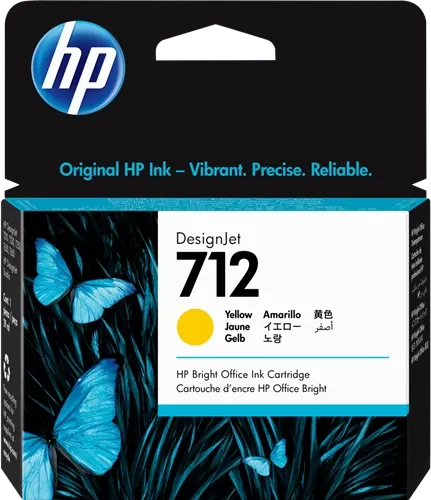 HP 712 Jaune Cartouche d'encre 3ED69A — Consommables informatiques