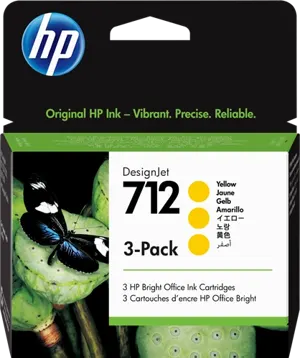 HP 712 Multipack Jaune — Consommables informatiques