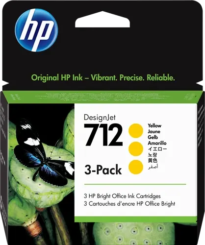 HP 712 Multipack Jaune — Consommables informatiques