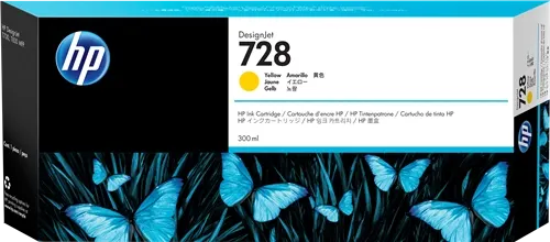 HP 728 Jaune Cartouche d'encre F9K15A — Consommables informatiques